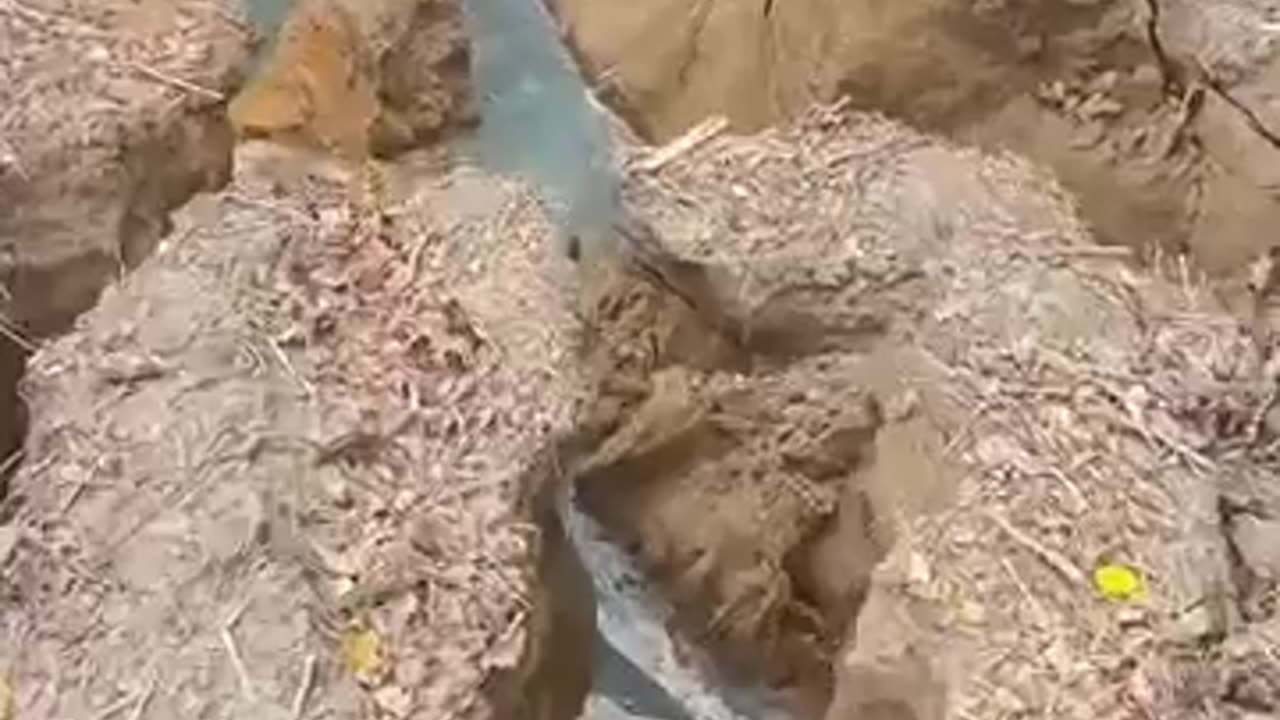 #Myanmar (#Burma) Water gushes out of cracks in the ground after the massive #earthquake in #Myanmar