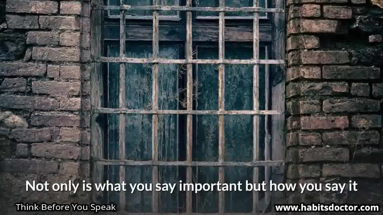 Think Before You Speak