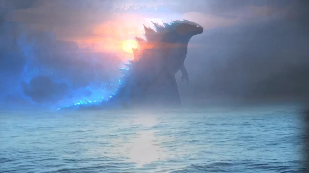 Godzilla Walking in the Ocean Ambience
