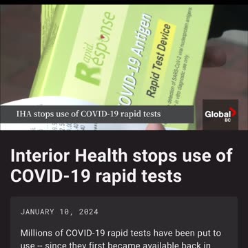 Interior Health stops use of COVID-19 rapid tests