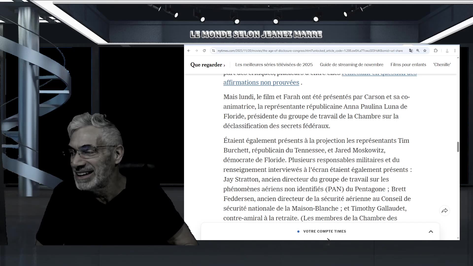 DERNIÈRE HEURE; Un film sur des phénomènes non identifiés est présenté au Congrès américain!