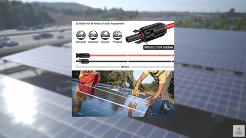 iGreely Solar Panel Extension Cable - 10 Feet 10AWG(6mm²) Solar Extension Cable