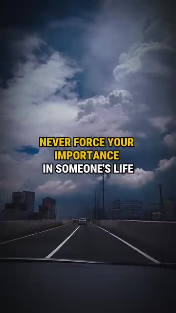 Never bring yourself down in someones life❌