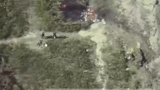 Russian Abandon Trenches a Surroundings Catch Fire