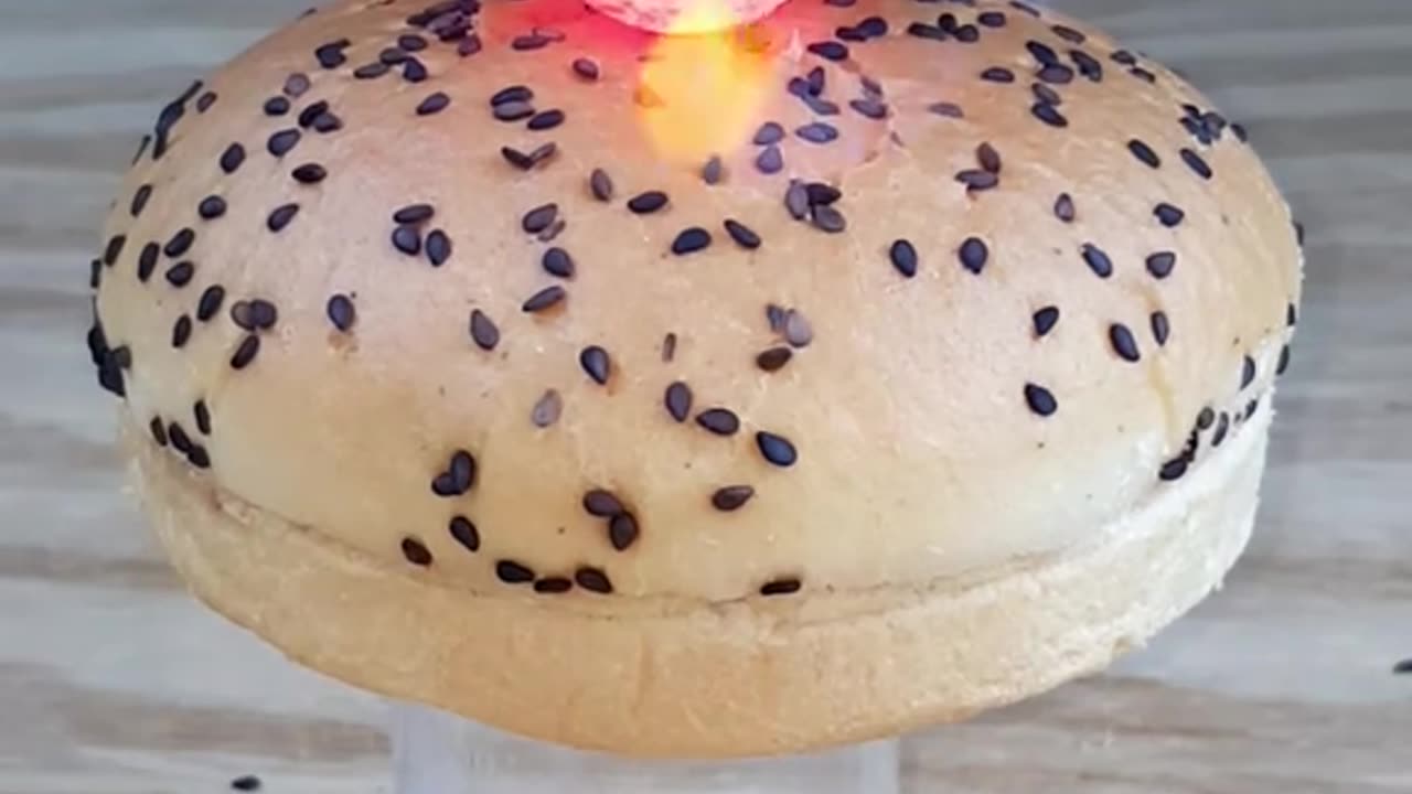 Hot Fire Ball Vs Burger Bun Challenge 🔥