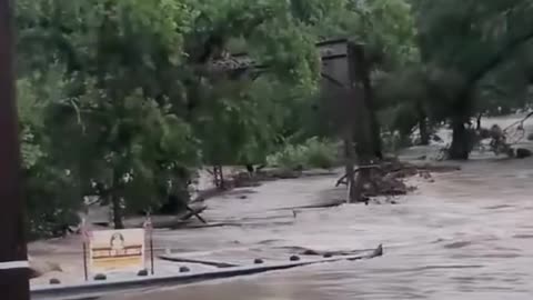 Burnett County, TX flooded and lost a bridge