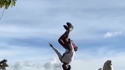😱 IShowSpeed does backflip on "Hand of God" !!! 🖐🏽 #ishowspeed #ishowspeedbackflip #handofgod