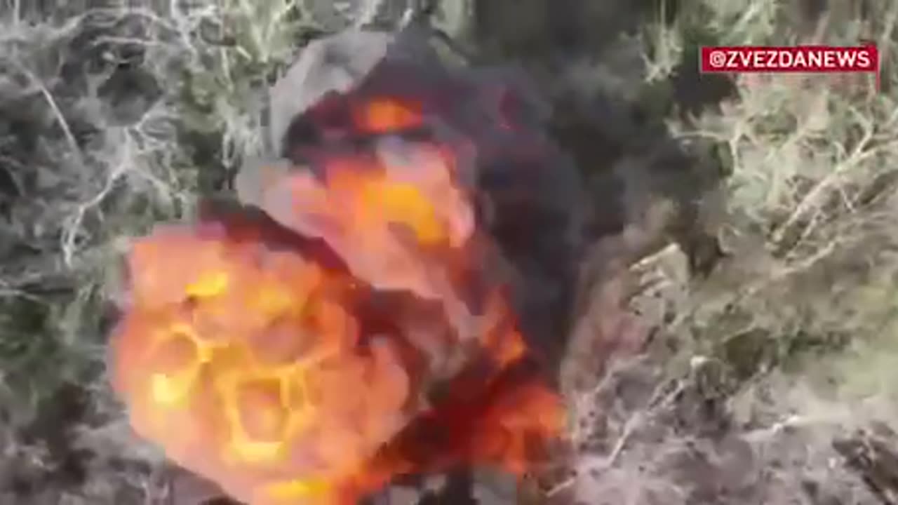 A fireball from under the ground