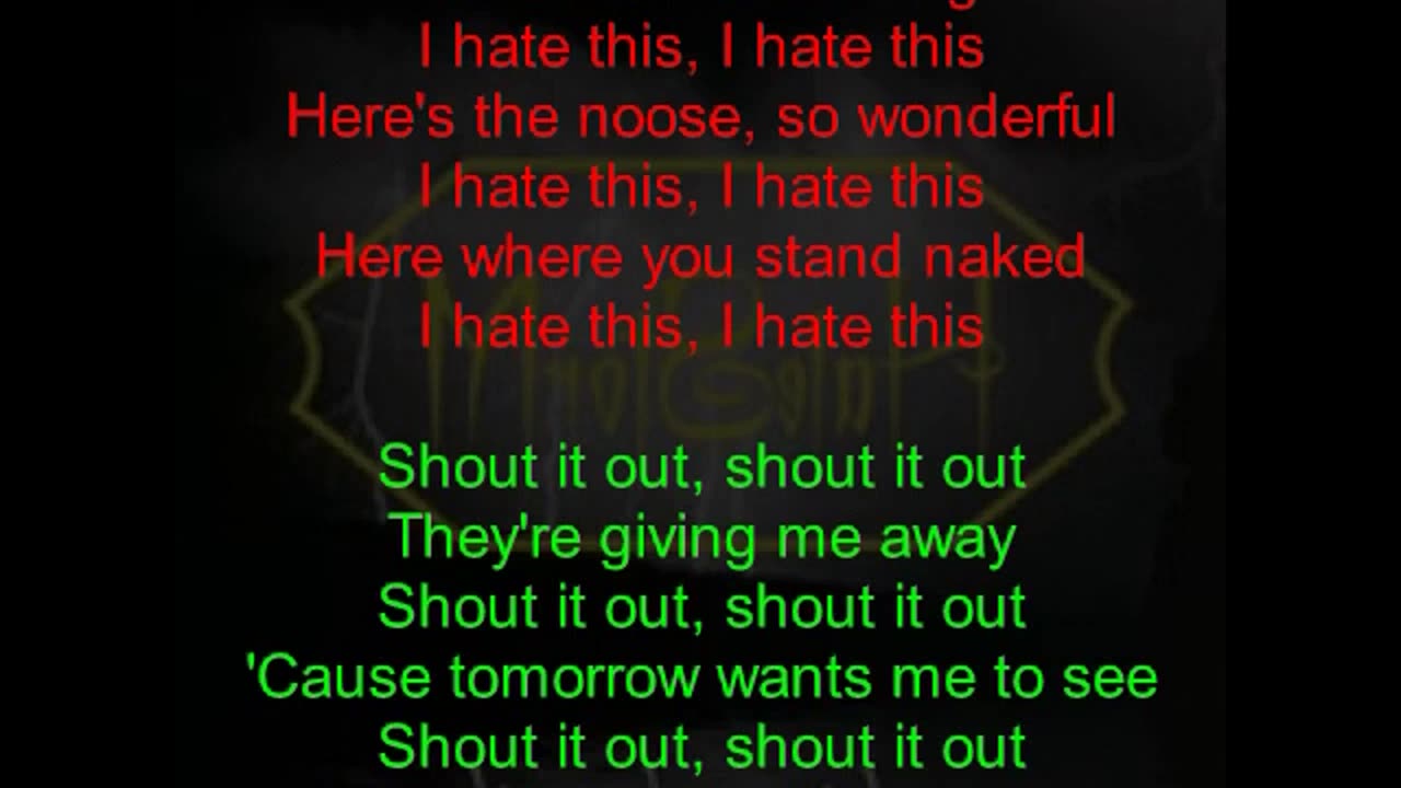 Halestorm [2001] Breaking the Silence #05 - Shout It Out - Forward (lyrics in green)
