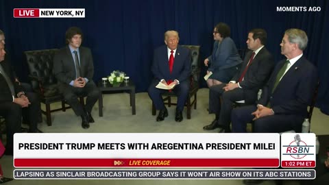 WATCH: President Trump Holds Bilateral Meetings with Argentina President Javier Milei - 9/23/25