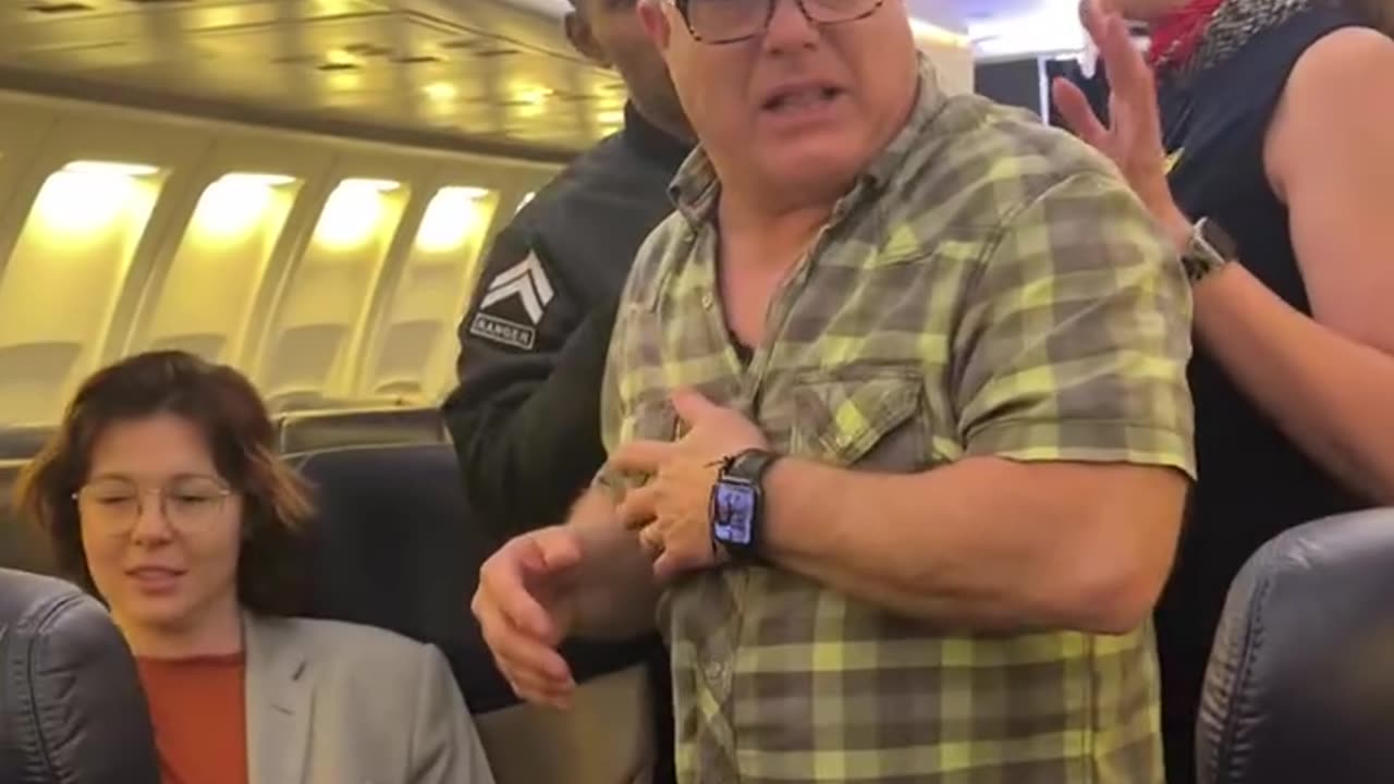 The way the whole plane sings along ️.hd