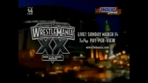 WWE WrestleMania XX TV Spot Commercial