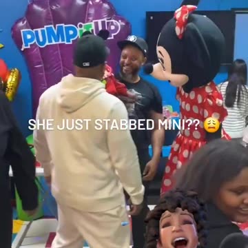 Black toddler stabs Minnie Mouse - why are they so violent at a young age....