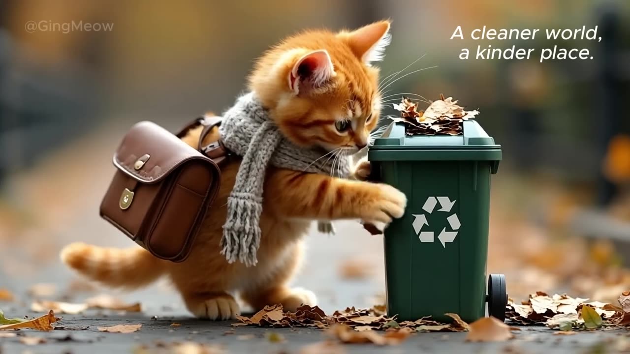 ❤️ GingMeow_ Tiny Cat_s Act of Kindness_ 🐱✨_ _cat _kitten _cute _gingmeow(1080P_HD)