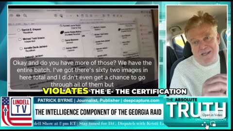 GEORGIA BOMBSHELL From Patrick Bryne on Hard Drive Images "Secretly Obtained"