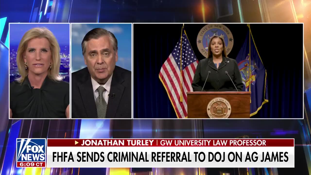 Jonathan Turley explains mortgage fraud allegations against corrupt Letitia James