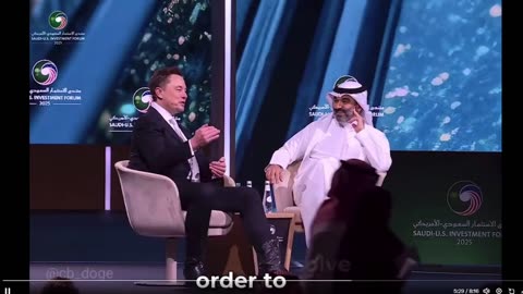 🚨 BREAKING: Toàn bộ cuộc phỏng vấn của Elon Musk tại Diễn đàn đầu tư Saudi-Hoa Kỳ ngày hôm nay.