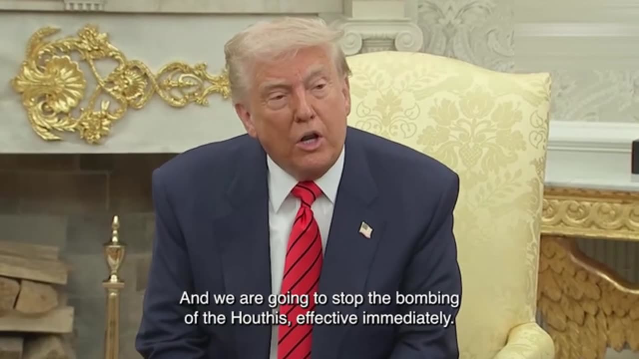 Trump reveals Houthis have 'capitulated' and he will end U.S. strikes on them immediately