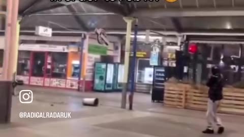 Austria: Coudenhove Kalergi importees blow up a drinks machine to rob it...