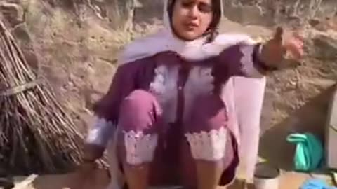 Villege lady desi food cooking