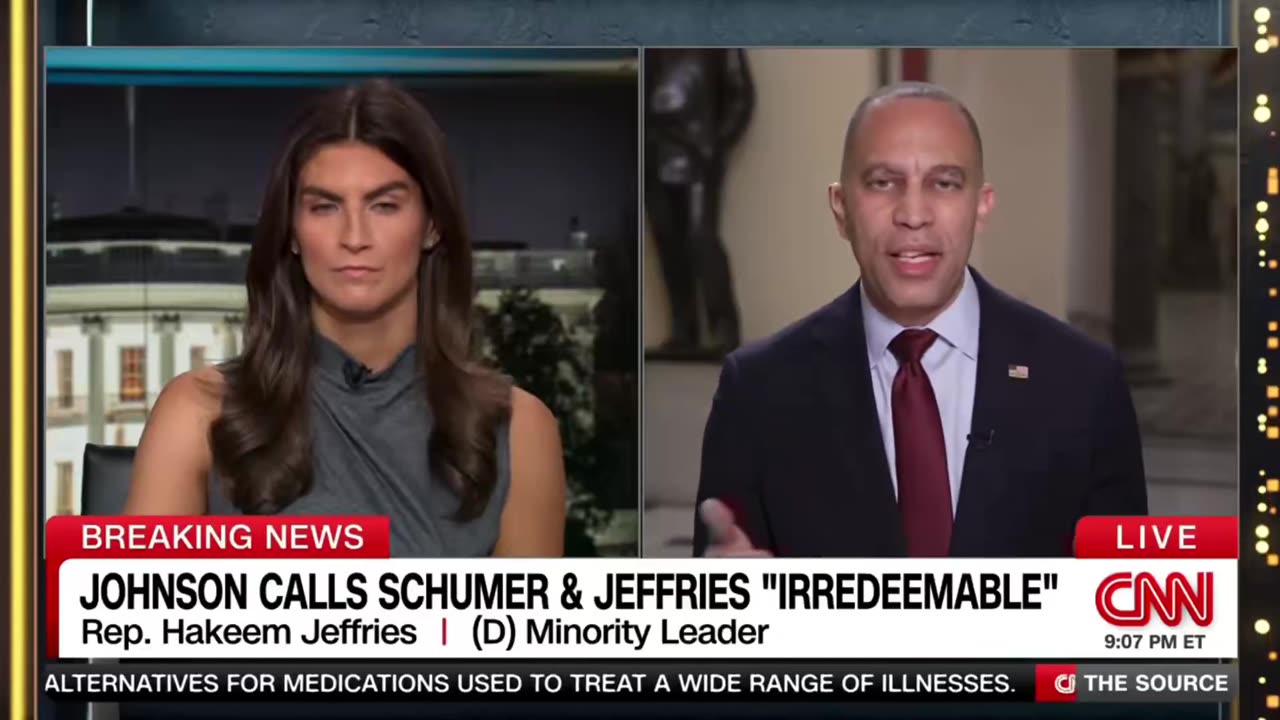 CNN’s Kaitlan Collins: “You said that Mike Johnson isn’t willing to sit down"