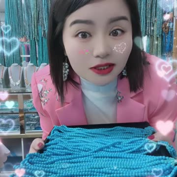 20250720-3 Natural Sterling Treatment Turquoise Bead Strand: Liquid Blue River Stringing Veins