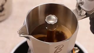 Bincoo Three Valve Mocha Pot Upgrade Concentrated Latte Extraction Pot 316 Stainless Steel