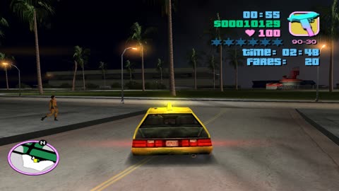 GTA Vice City: 60 FARES IN A ROW as a Taxi Driver, the BEST VICE CITY TAXI driver ever (Part 2)