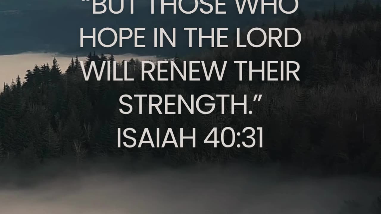 When you’re tired, remember who your strength comes from.