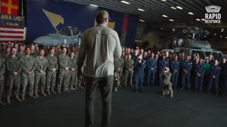 Secretary of War Pete Hegseth to troops aboard the USS Iwo Jima: