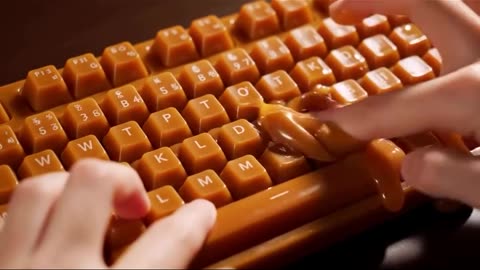 the caramel looks soo goood 😭😍 #asmr #aiasmr #asmrtiktok #asmrsounds #asmrfood #keyboardasmr