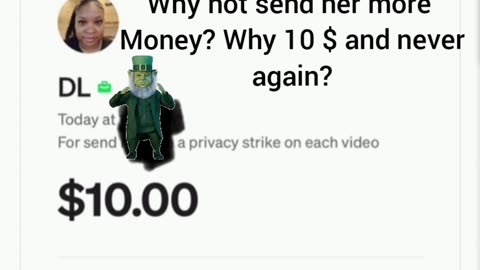 She's hungry,but they can only dislike my videos. Not send her any money.