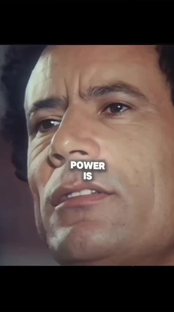 Gaddafi was right