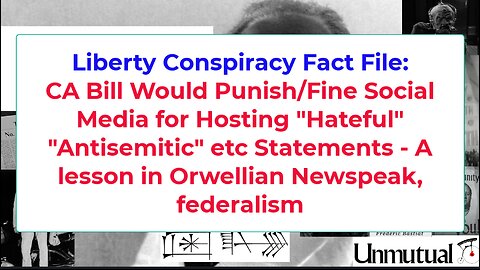 Liberty Conspiracy Short: CA Bill Fines Online Speech