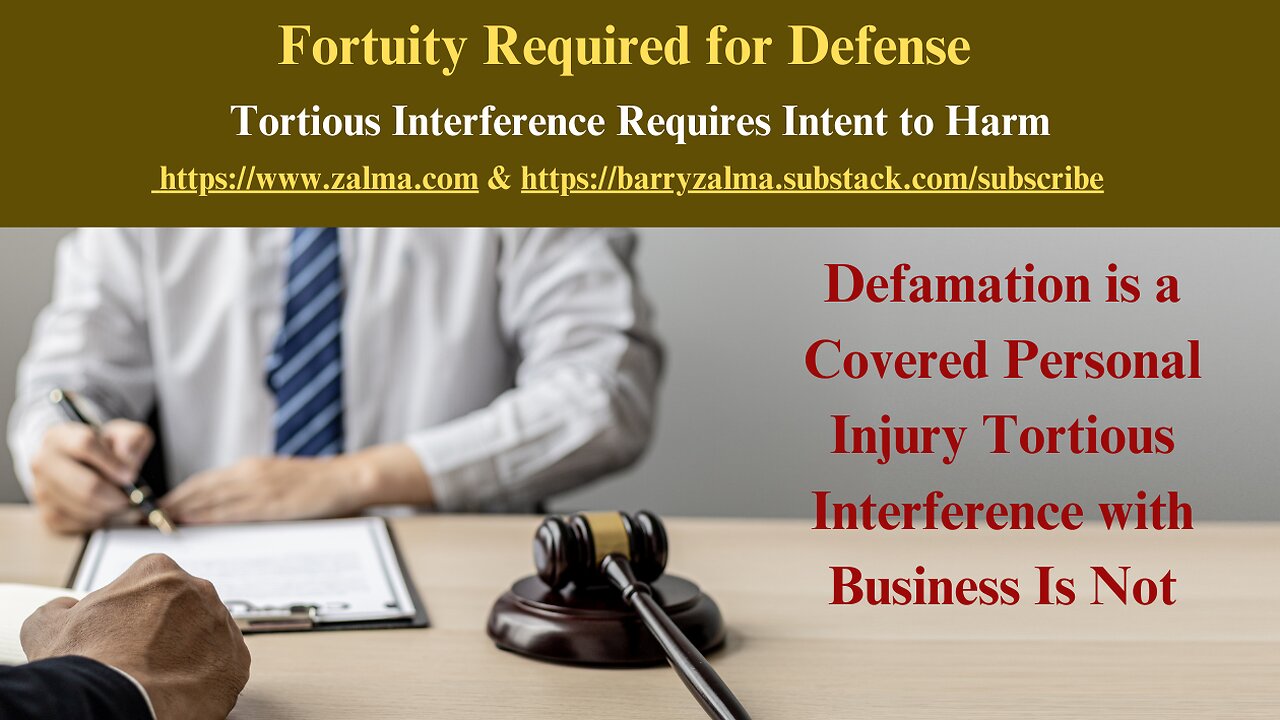 Fortuity Required for Defense
