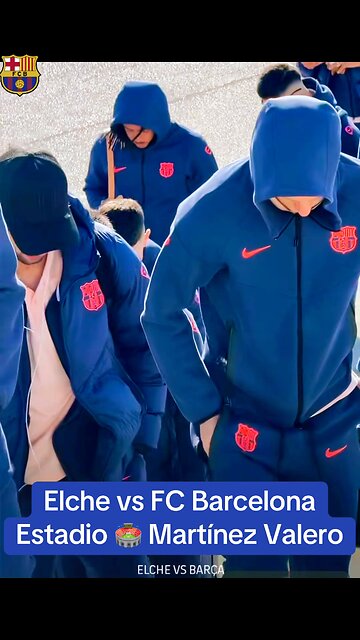 FC Barcelona leaving for tonight match against Elche #football #fcbarcelona #españa #spain #europe
