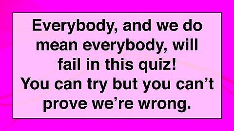 Unbeatable Trivia Quiz