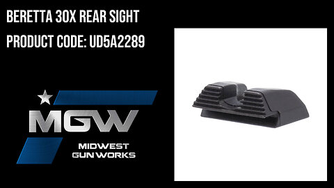 Beretta 30X Rear Sight - UD5A2289