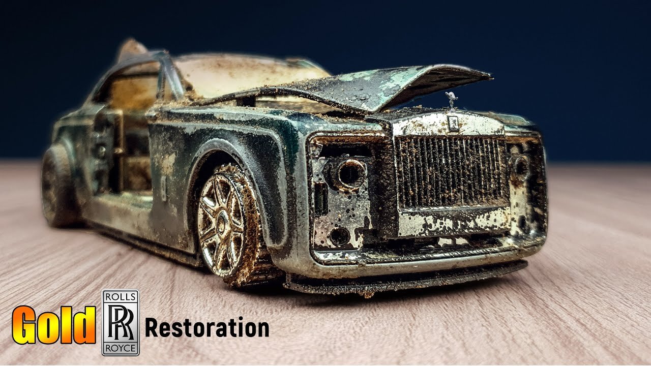 Restoration Rolls Royce Sweptail to 24k Synthetic Gold - Ultra Luxury -Restoration 4D