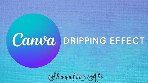 How to Create a Dripping Effect in Canva | Easy Design Tutorial 2025