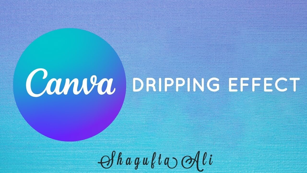 How to Create a Dripping Effect in Canva | Easy Design Tutorial 2025