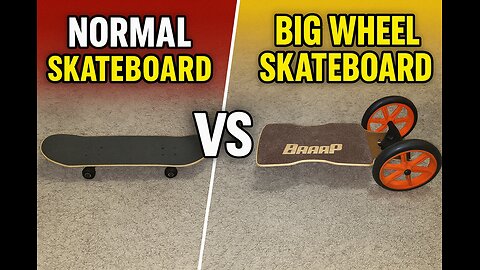 Small Wheels = Big Crashes 😱 | Big Wheel Skateboard Rolls Over Anything! 🚀
