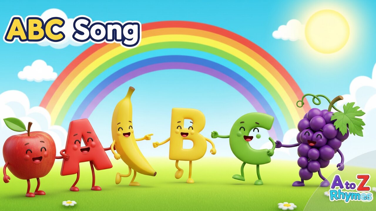 ABC Song with Funny Fruits | Learn Alphabet with Rhymes & Songs for Kids | Nursery Rhymes