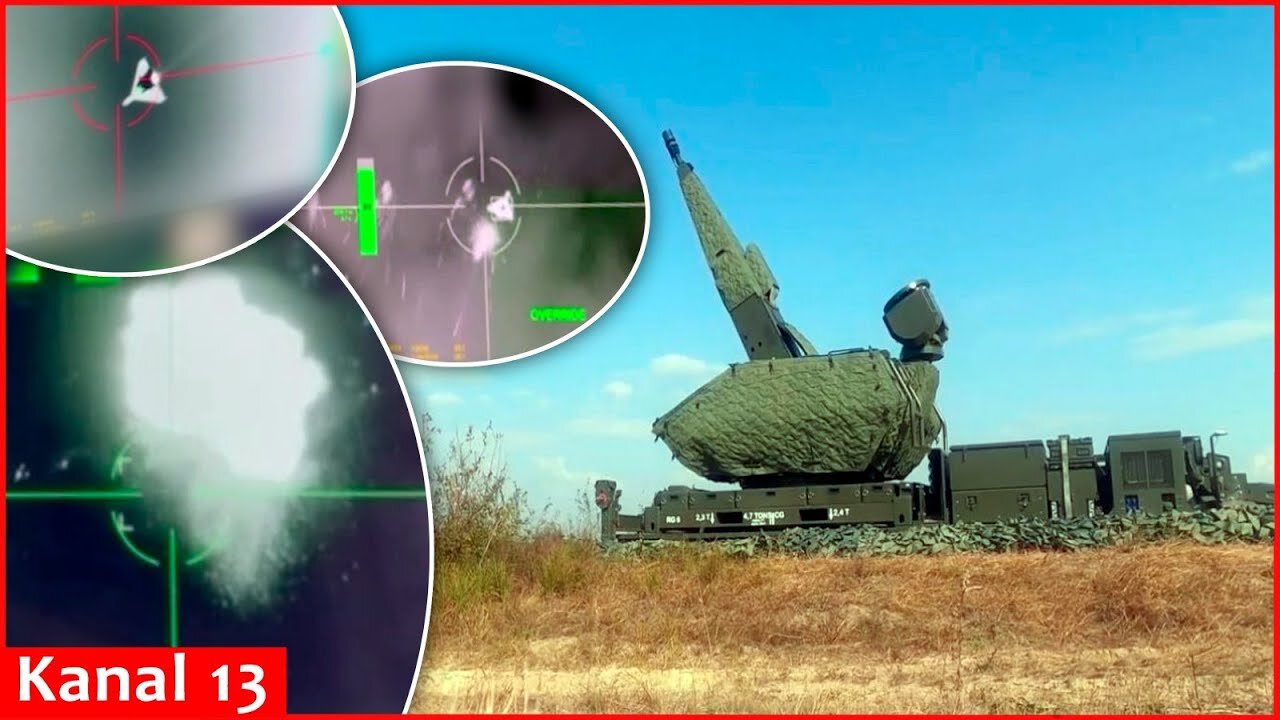 Ukrainian army demonstrates shooting down Russian drones with German Skynex air defense systems