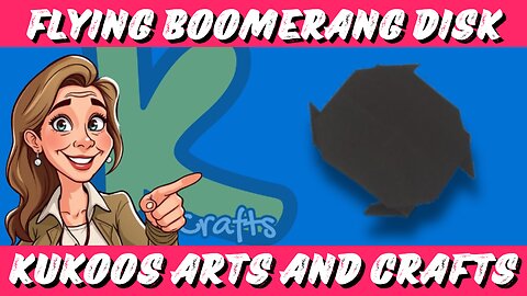 How to Make a Flying Paper Disc | DIY Boomerang-Style Paper Toy
