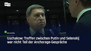 Uschakow: Treffen zwischen Putin und Selenskij war nicht Teil der Anchorage-Gespräche