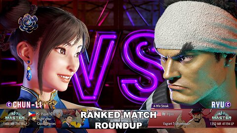 Kuya Kalbo SF6 Ranked Match Roundup. Chun Li Master Rank [Hori Fight Stick]
