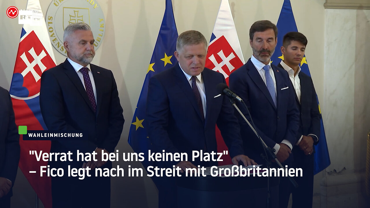 "Verrat hat bei uns keinen Platz" – Fico legt nach im Streit mit Großbritannien