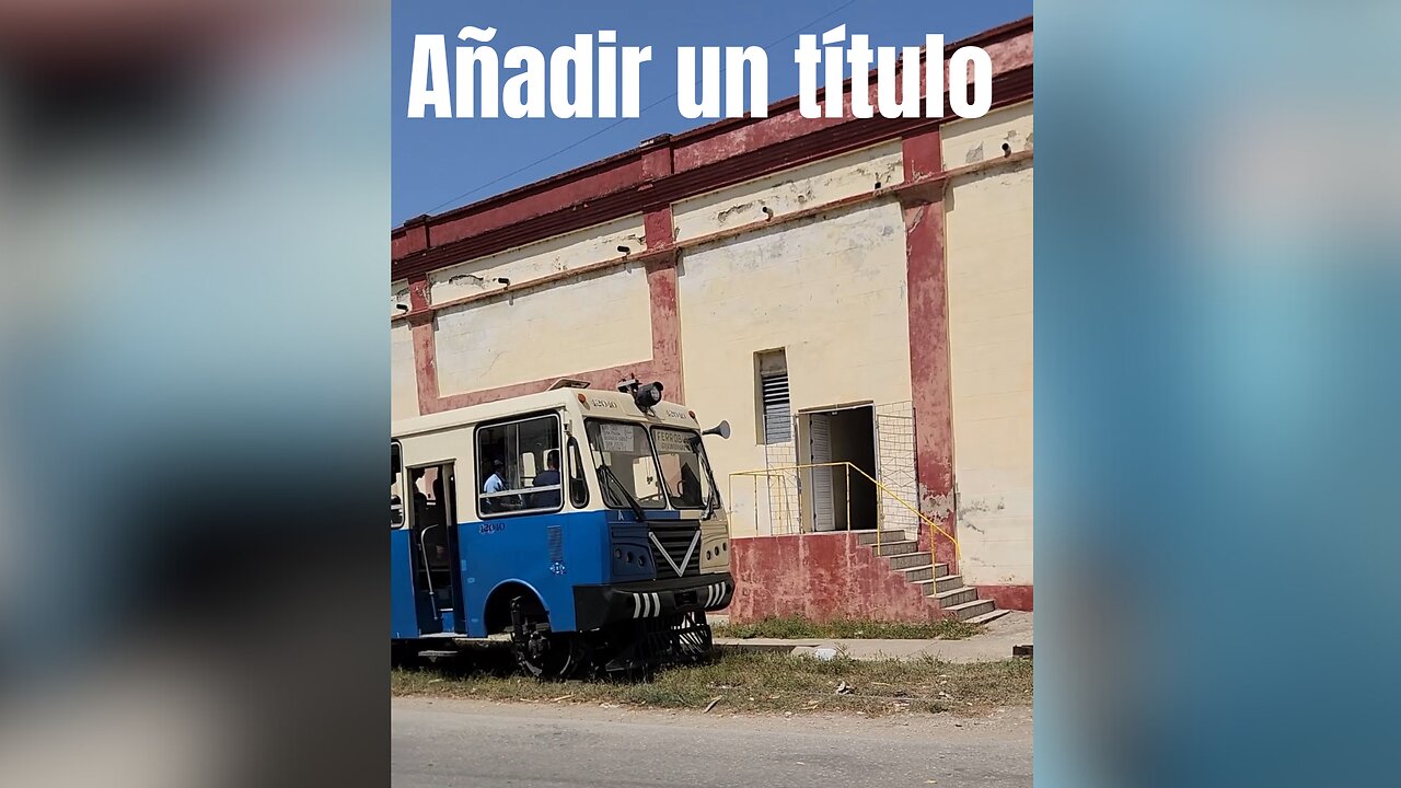 SOLO EN CUBA: Graban el ingenioso vehículo que es mitad autobús, mitad tren.