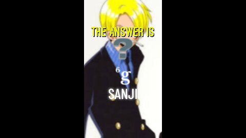 His name is.. Sanji!